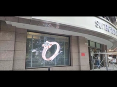 Transparent Led Curtain Display Transparent Led Screen 5000nits Hanging