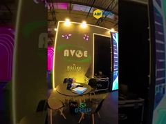 P3.91 3840Hz Наружный арендный светодиодный дисплей полный цветный экран Кривой шкаф 500x500 мм